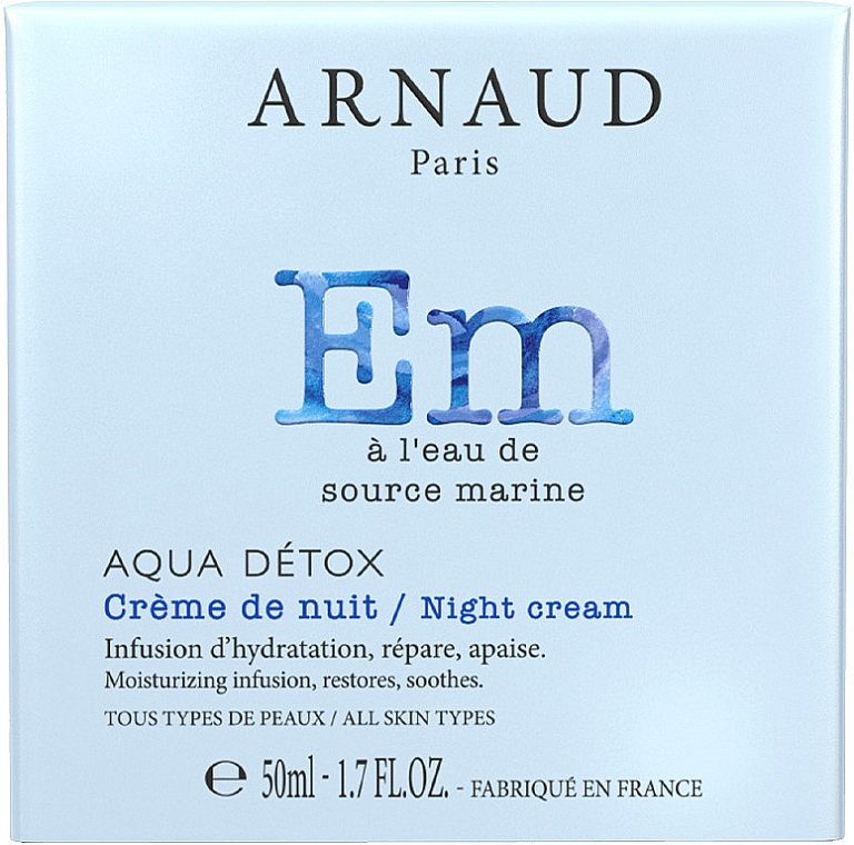 Gesichtscreme mit Meerwasser - Arnaud Aqua Detox Night Cream — Bild N2