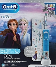 Düfte, Parfümerie und Kosmetik Zahnpflegeset für Kinder - Oral-B Kids Frozen Special Edition (Elektrische Zahnbürste 1 St. + Case 1 St.)
