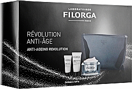 Düfte, Parfümerie und Kosmetik Gesichtspflegeset - Filorga NCEF Anti-Ageing Revolution (Gesichtscreme 50ml + Gesichtsmaske Mini 15ml + Gesichtsserum Mini 7ml + Kosmetiktasche)