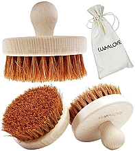Düfte, Parfümerie und Kosmetik Körper-Massagebürste mit Kokosfaser rund - LullaLove Body Brush