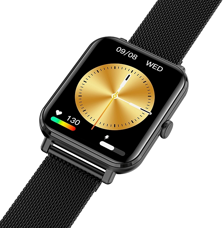Smartwatch schwarz Metall - Garett Smartwatch GRC Classic  — Bild N4