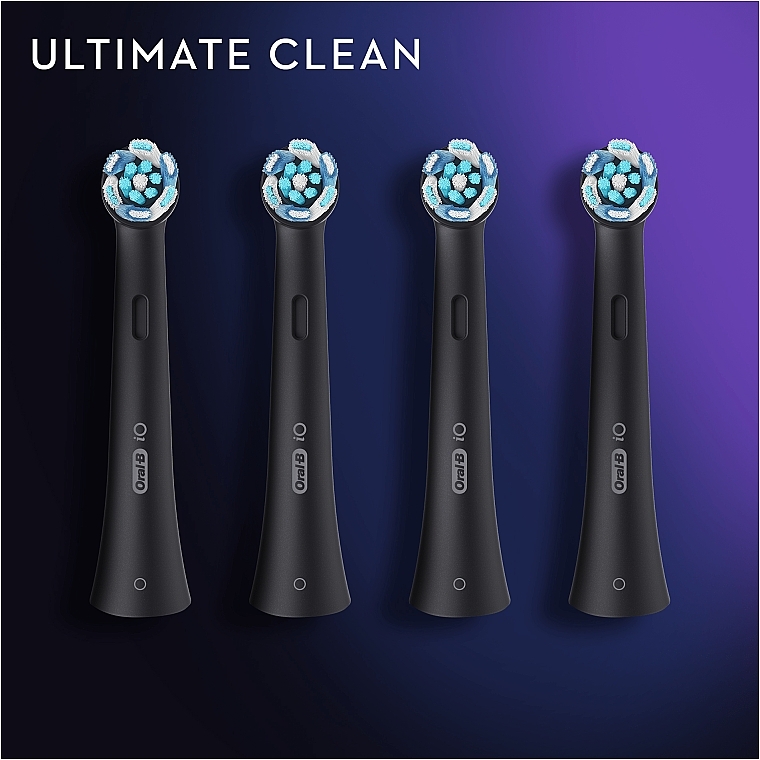 Austauschbare Zahnbürstenköpfe für elektrische Zahnbürste schwarz 4 St. - Oral-B iO Ultimate Clean — Bild N11