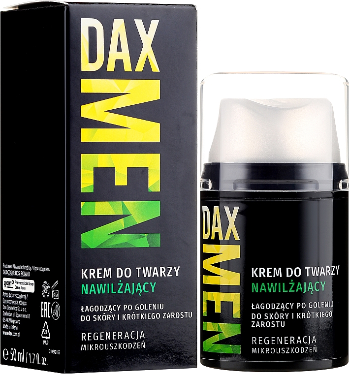 Feuchtigkeitsspendende Gesichtscreme für Männer - DAX Men — Bild N1