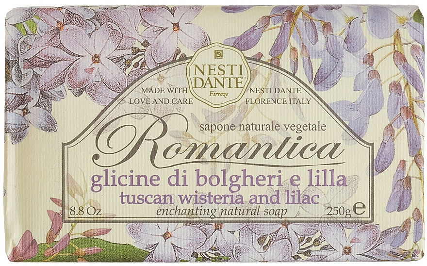 Naturseife Tuscan Wisteria & Lilac - Nesti Dante Natural Soap Romantica Collection — Bild N1