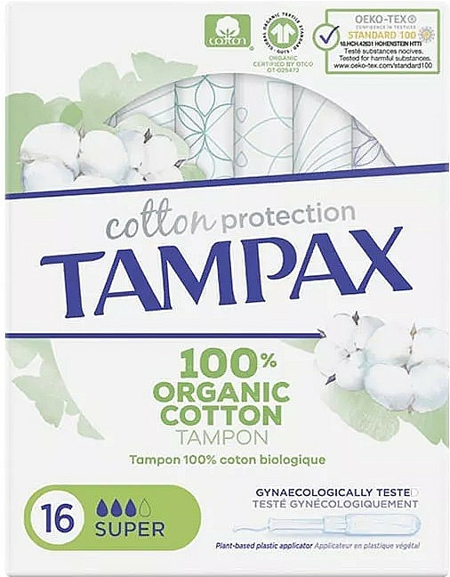 Tampons mit Applikator 16 St. - Tampax Cotton Protection Super — Bild N1