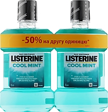 Düfte, Parfümerie und Kosmetik Set - Listerine Cool Mint (mouth/wash/2x1000ml)
