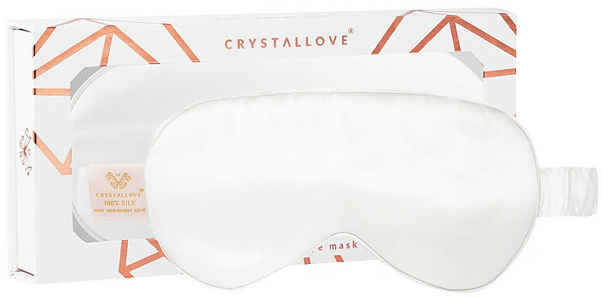 Seidige Schlafmaske Elfenbein - Crystallove — Bild N1