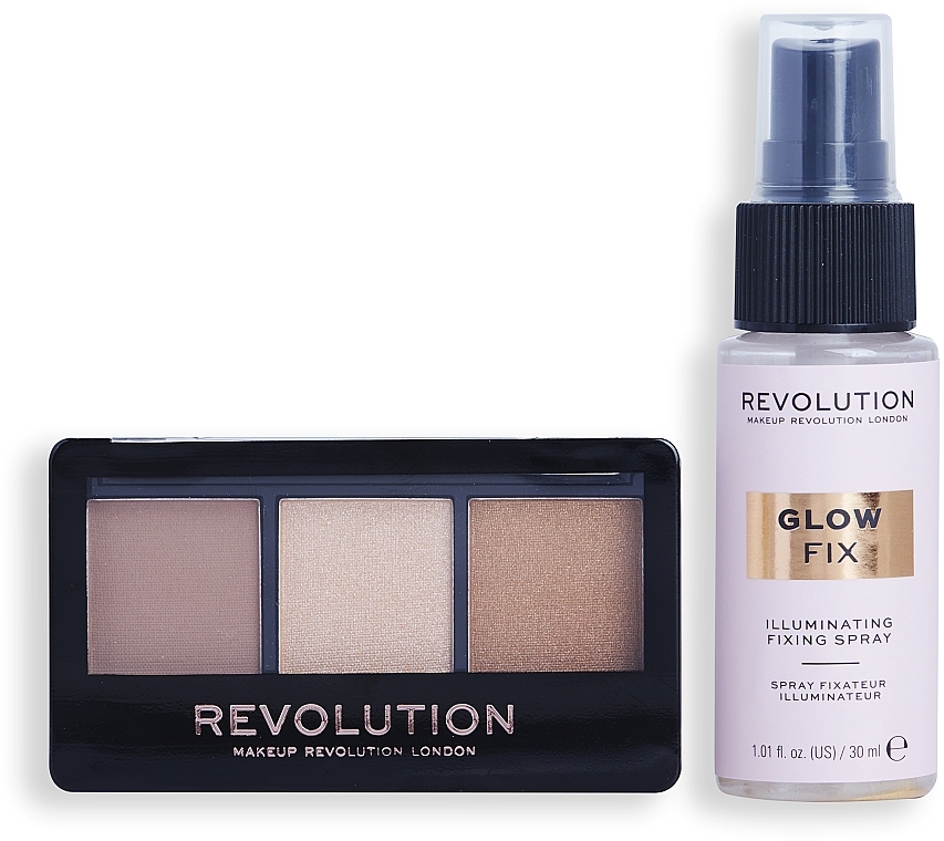 Gesichtspflegeset 2 St. - Makeup Revolution Mini Contour & Glow Gift Set — Bild N3