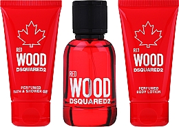 Dsquared2 Red Wood - Duftset (Eau de Toilette 50ml + Duschgel 50ml + Körperlotion 50ml) — Bild N2