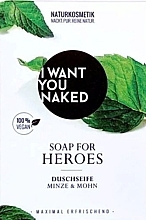 Duschseife Minze & Mohn  - I Want You Naked For Heroes Shower Soap  — Bild N1