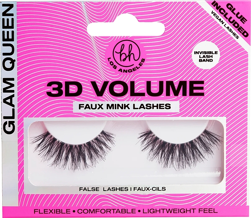 Künstliche Wimpern - BH Cosmetics 3D Volume Faux Mink Lashes Glam Queen — Bild N1