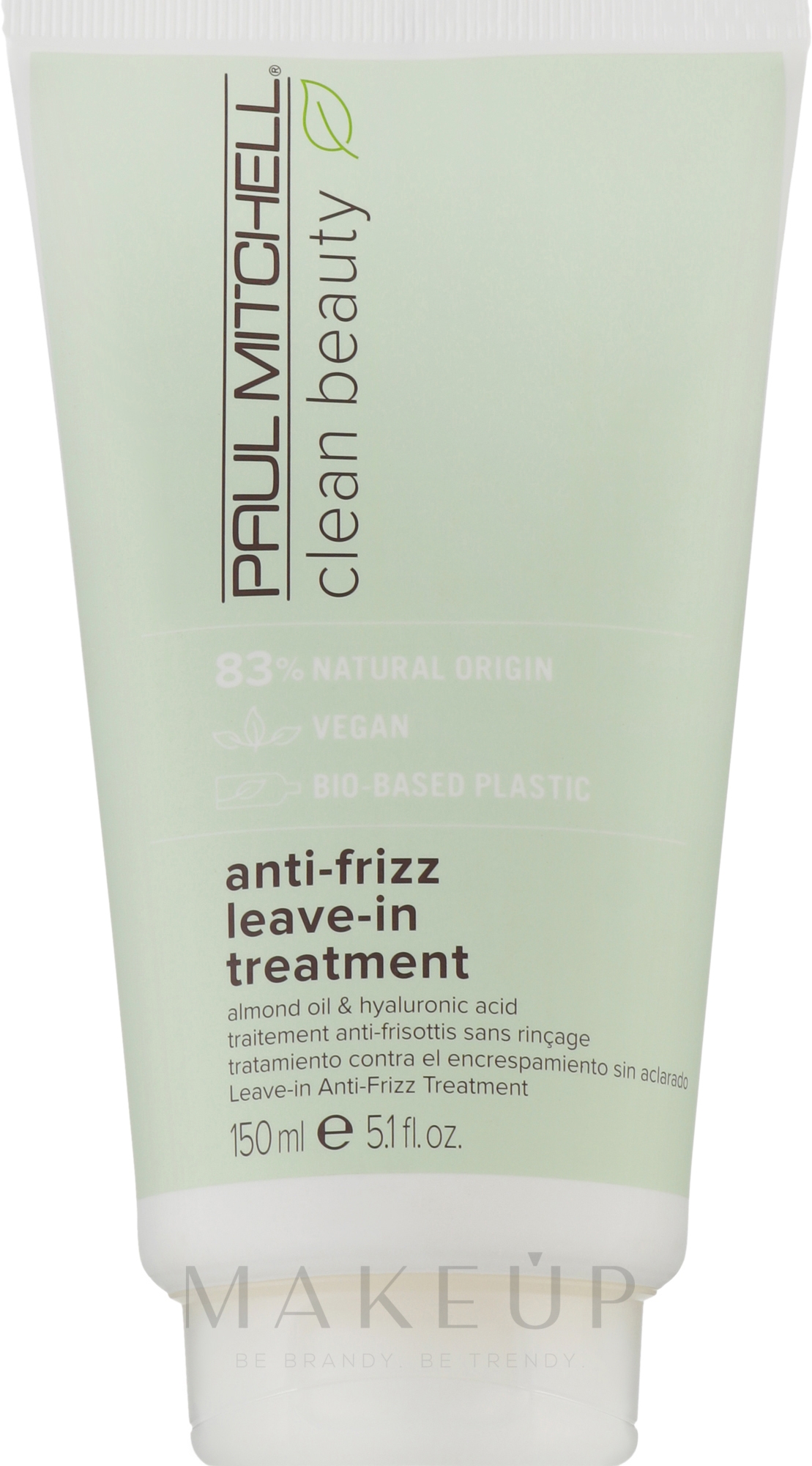 Anti-Frizz Conditioner mit Mandelöl und Hyaluronsäure - Paul Mitchell Clean Beauty Anti-Frizz Leave-In Treatment — Bild 150 ml