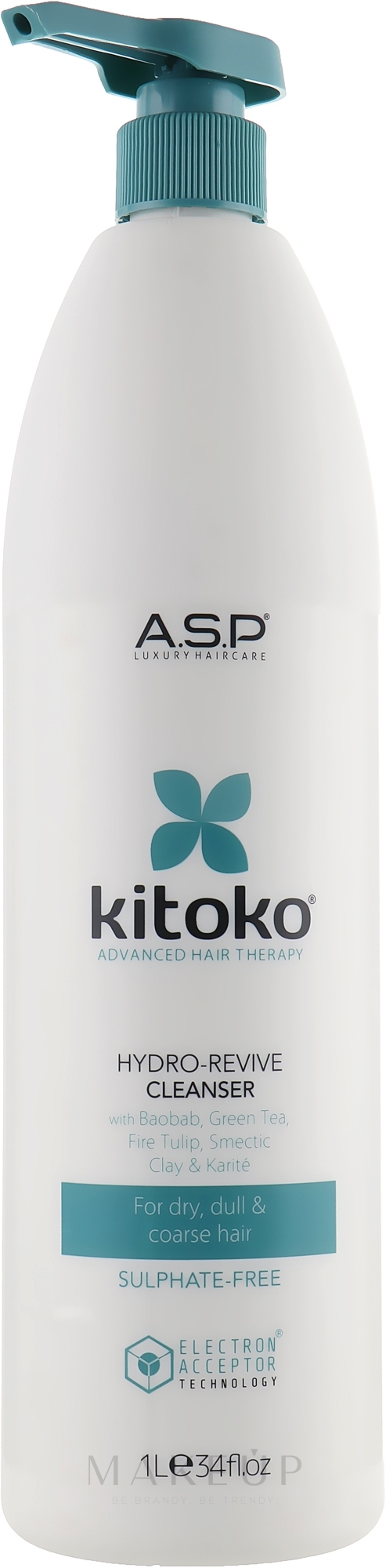 Feuchtigkeitsspendendes Shampoo - Affinage Kitoko Hydro Revive Cleanser — Bild 1000 ml