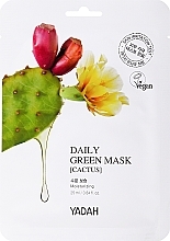 Feuchtigkeitsspendende Tuchmaske mit Kaktus-Extrakt - Yadah Daily Green Mask Cactus — Bild N1