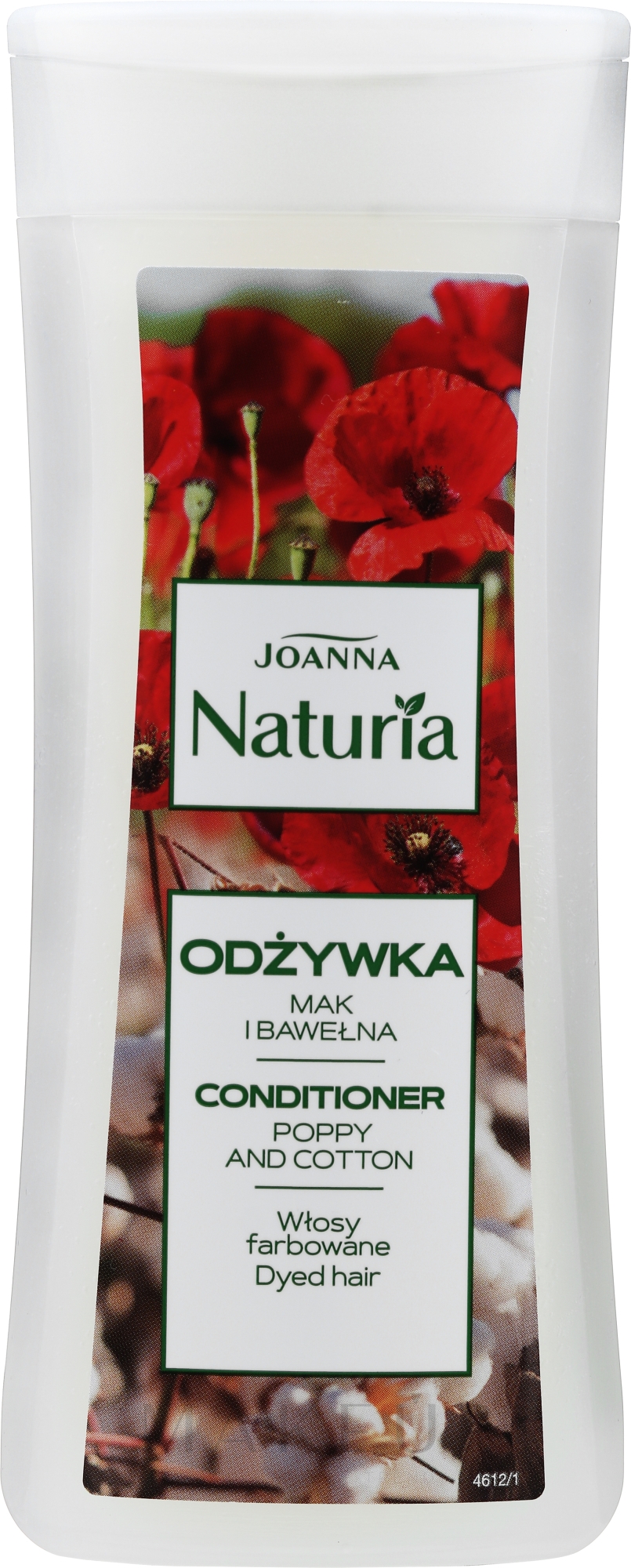 Haarspülung für gefärbtes Haar "Mohn und Baumwole" - Joanna Naturia Conditioner With Poppy And Cotton — Bild 200 g