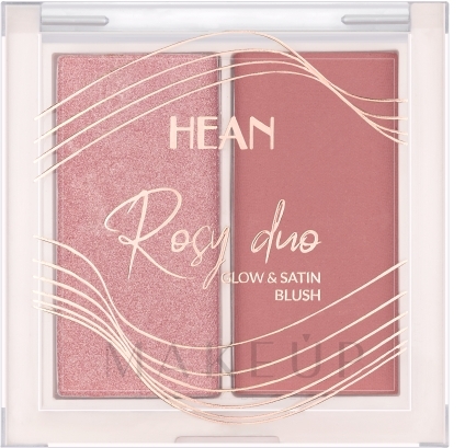 Gesichtsrouge - Hean Rosy Duo Glow & Satin Blush — Bild RD1 - Pretty