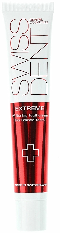 Aufhellende Zahnpasta für verfärbte Zähne Extreme - SWISSDENT Extreme Whitening Toothcream for Stained Teeth — Bild N2