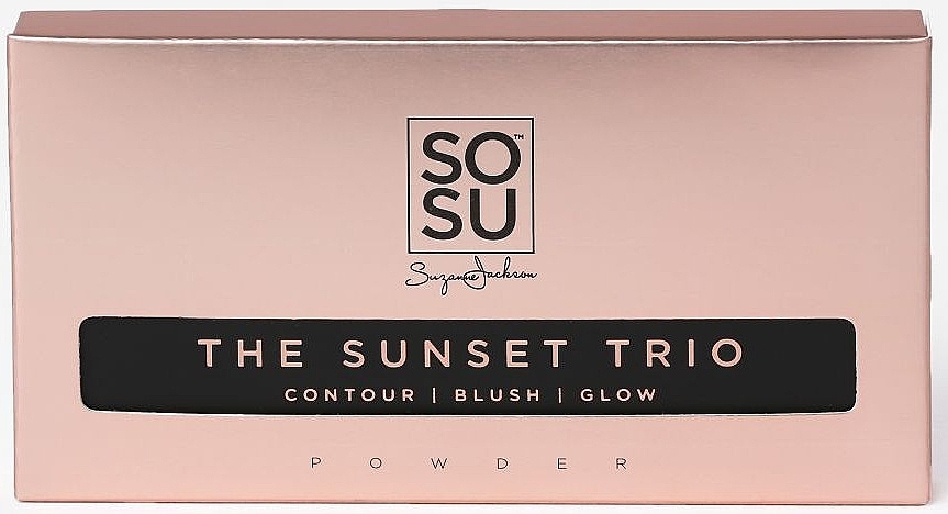 Make-up-Palette - Sosu by SJ The Sunset Trio Palette Contour Blush Glow — Bild N1