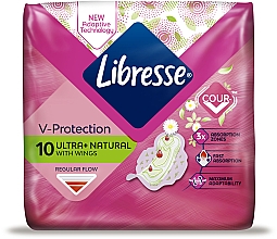 Podpaski, 10 szt. - Libresse 10 Ultra Thin Aloe Vera&Camomile Normal Soft — Bild N1