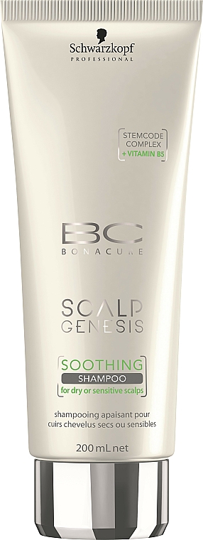 Beruhigendes Shampoo für sensible Kopfhaut - Schwarzkopf Professional BC Scalp Genesis Soothing Shampoo — Bild N1