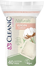 Düfte, Parfümerie und Kosmetik Wattepads Quadrat 40 St. - Cleanic Naturals Virgin Cotton Pads