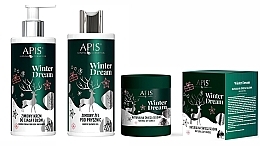 Düfte, Parfümerie und Kosmetik Körperpflegeset - APIS Professional Winter Dream (Duschgel 300ml + Körpercreme 300ml + Duftkerze 220g)