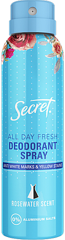 Deospray - Secret Key Rosewater scent Deodorant Spray — Bild N1