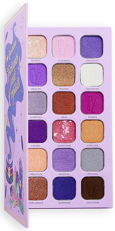 Lidschattenpalette - I Heart Revolution Book Of Spells Eyeshadow Palette Fortunes And Crystals — Bild N2