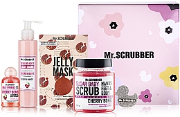 Düfte, Parfümerie und Kosmetik Set - Mr.Scrubber Cherry Care (b/scr/300g + b/cr/150ml + f/mask/60ml + sh/gel/50ml)