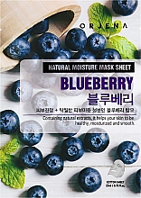 Düfte, Parfümerie und Kosmetik Tuchmaske für das Gesicht mit Blaubeeren - Orjena Natural Moisture Mask Sheet Blueberry