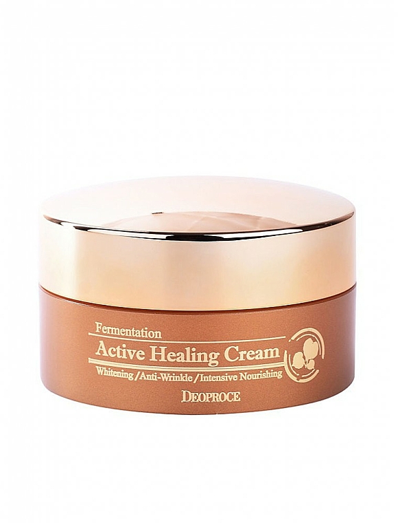Intensiv pflegende Gesichtscreme mit aktivem Sauerstoff - Deoproce Fermentation Active Healing Cream — Bild N2