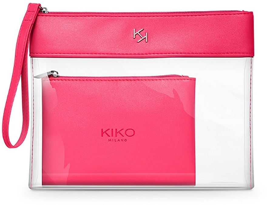 Transparente Kosmetiktasche mit Innenmäppchen Fuchsie - Kiko Milano Transparent Beauty Case 002 — Bild N1