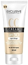 CC-Creme für das Gesicht - Exclusive Cosmetics CC Cream Color Correction SPF 30  — Bild N1