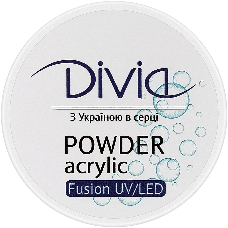 Acrylpulver zur Nagelverlängerung Di1816 - Divia Acrylic Powder Fusion UV/LED — Bild N1