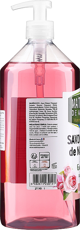 Flüssige Marseiller Seife Rose - Maitre Savon De Marseille Savon Liquide De Marseille Rose Liquid Soap — Bild N4