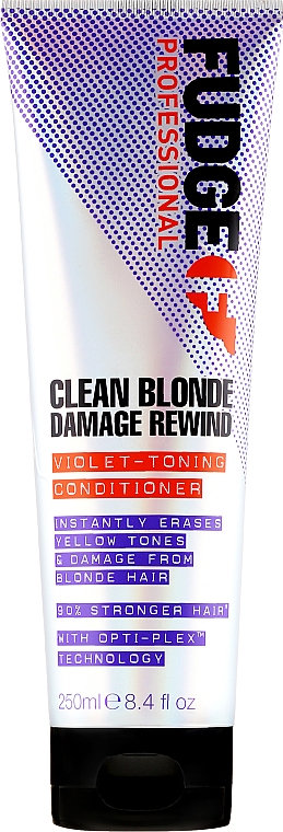 Farbneutralisierende Haarspülung gegen Gelbstich - Fudge Clean Blonde Damage Rewind Conditioner — Bild N1