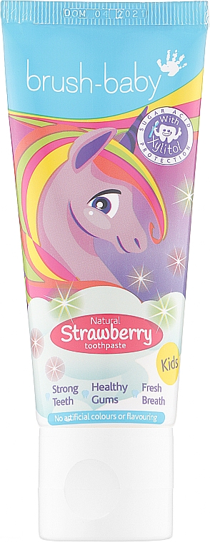 Kinderzahnpasta Unicorn Strawberry - Brush-Baby Toothpaste — Bild N1