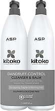 Düfte, Parfümerie und Kosmetik Set - Affinage Salon Professional Kitoko Dandruff Control Balm & Cleanser (shm/1000ml + balm/1000ml)