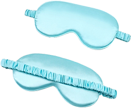 Düfte, Parfümerie und Kosmetik Schlafmaske aus Satin blau - Deni Carte 83962
