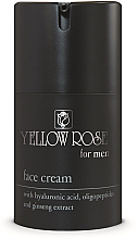 Düfte, Parfümerie und Kosmetik Feuchtigkeitsspendende und straffende Anti-Falten Gesichtscreme für Männer mit Hyaluronsäure, Ginsengextrakt und Oligopeptiden - Yellow Rose Face Cream For Men
