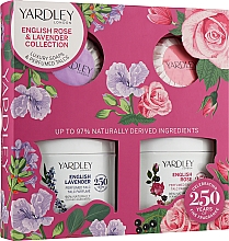 Düfte, Parfümerie und Kosmetik Yardley English Lavender & English Rose - Duftset (Pafümierter Puder 2x50g + Seife 2x50g)