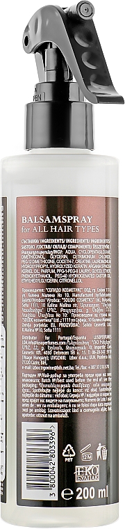 Balsam-Spray für das Haar mit Keratin und Arganöl - Visage Keratin & Argan Balsam Spray — Bild N2