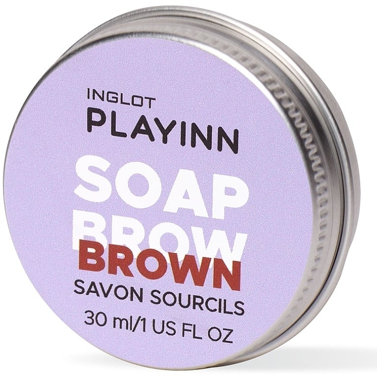 Augenbrauenseife braun - Inglot Playinn Soap Brow Brown — Bild N2