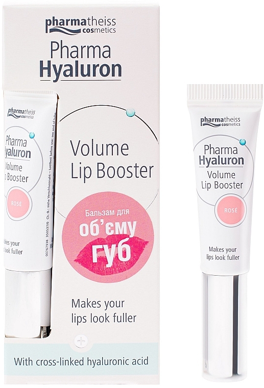 Lippenbalsam mit Rosenextrakt - Pharma Hyaluron Pharmatheiss Cosmetics Volume LipBooster Rose — Bild N1