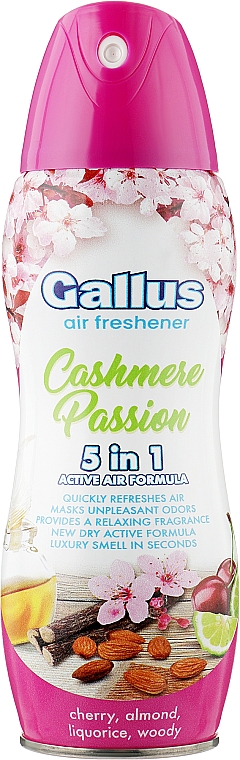 5-in-1-Lufterfrischer Passion aus Cashmere - Gallus Air Freshener Cashmer Passion — Bild N1