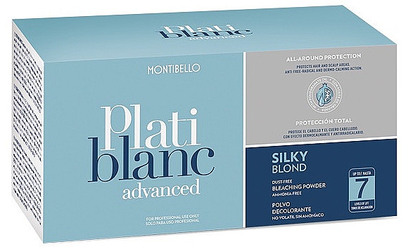 Haarpuder - Montibello Platiblanc Advanced Silky Blond Bleaching Powder 7 — Bild N1