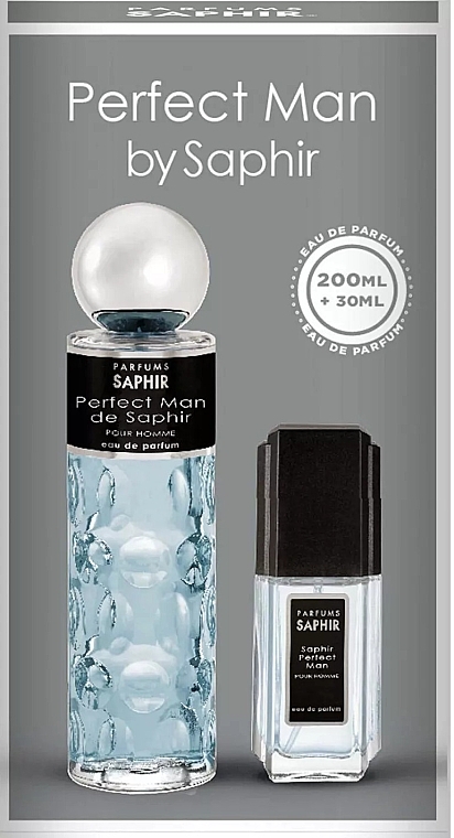 Saphir Parfums Perfect Man  - Duftset (Eau de Parfum 200ml + Eau de Parfum 30ml)  — Bild N1