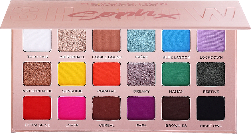 Lidschatten-Palette mit 18 Farben - Makeup Revolution X Soph Super Spice Eyeshadow Palette — Bild N1