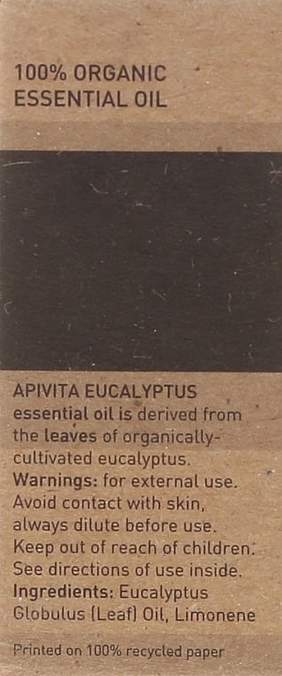 Massageöl mit Eukalyptus - Apivita Aromatherapy Organic Eucalyptus Oil  — Bild N3
