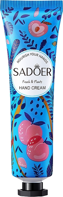 Handcreme mit Pflanzenextrakt und Pfirsich - Sadoer Nourish Your Hands Peach & Plants Hand Cream — Bild N1